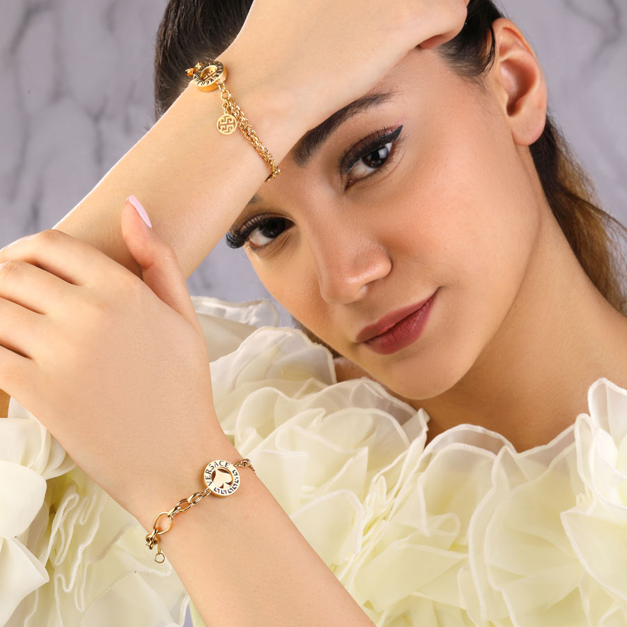دستبند طلا زنانه ورساچه
