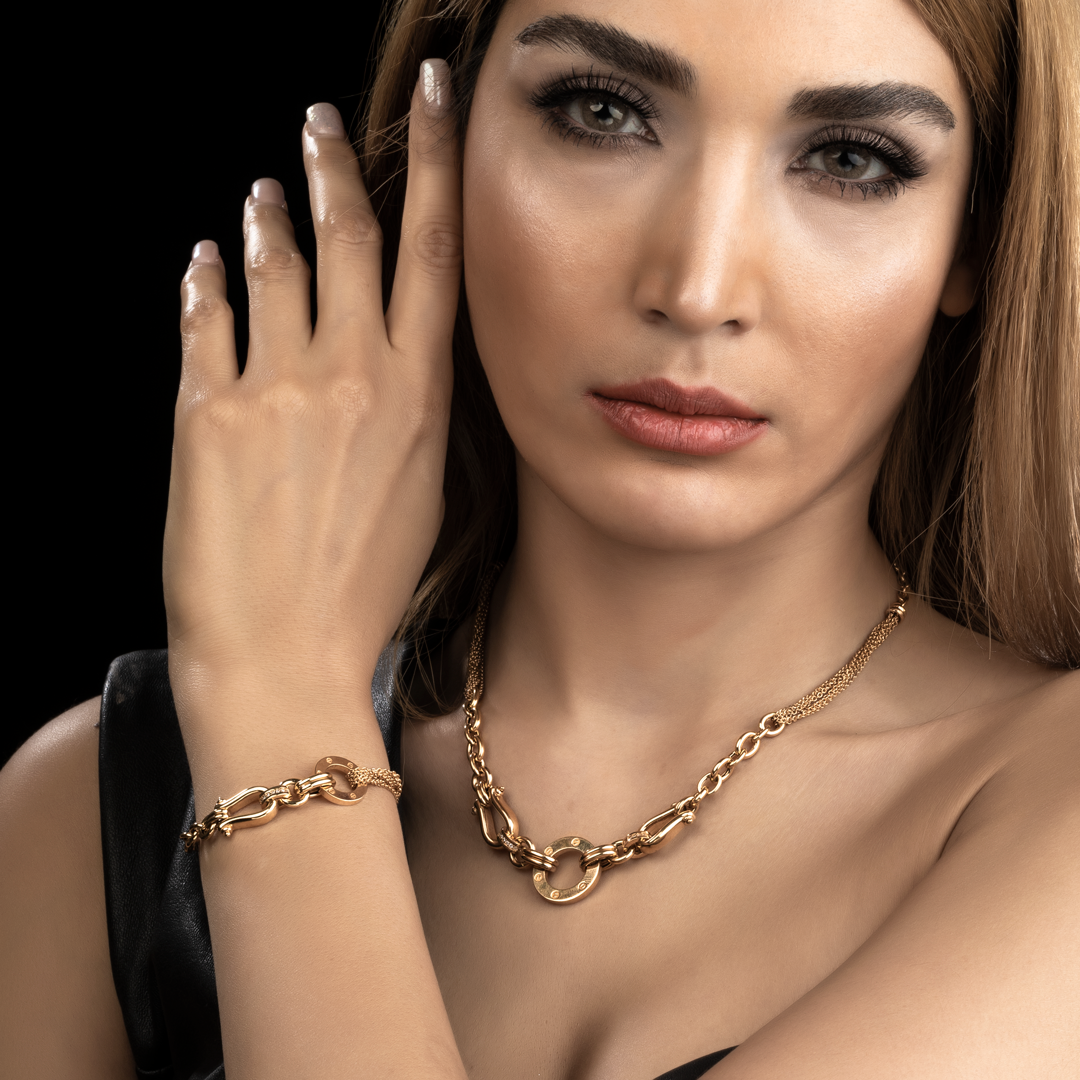 گردنبند طلا زنانه کارتیه فرگامو